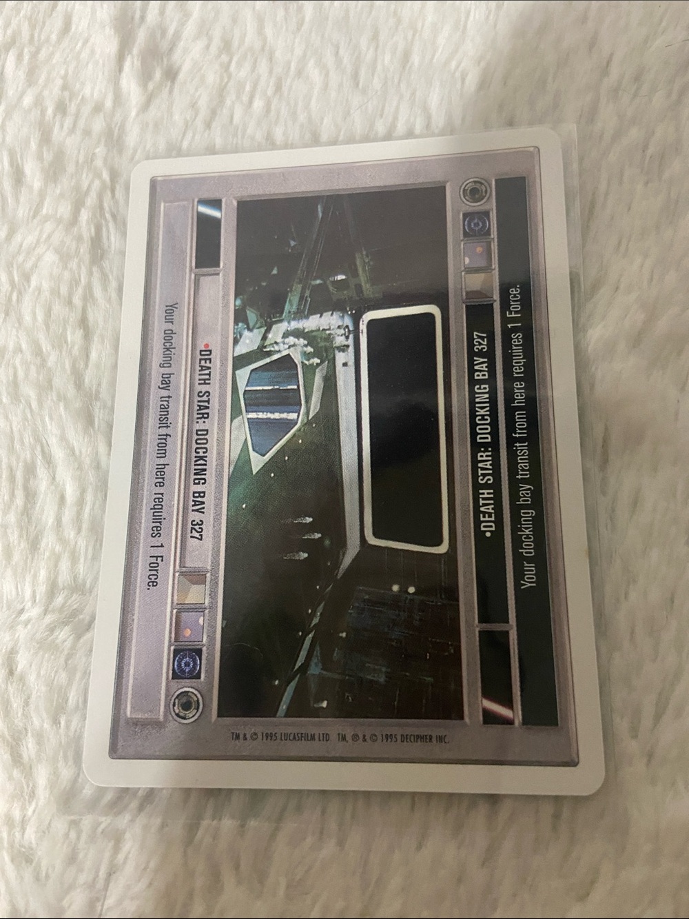 Star Wars Death Star Docking Bay 327 Game Card